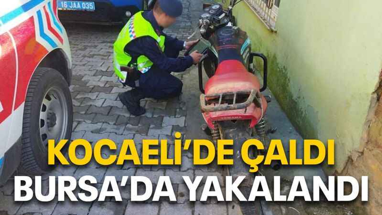Kocaeli’de çaldı Bursa’da yakalandı